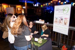 Author Gretchen De La O at Rockin' the Holidays Bash