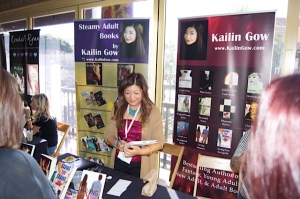 Author Kailin Gow at Rockin' the Holidays Bash