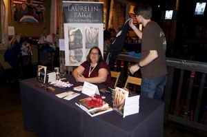 Author Laurelin Paige at Rockin' the Holidays Bash